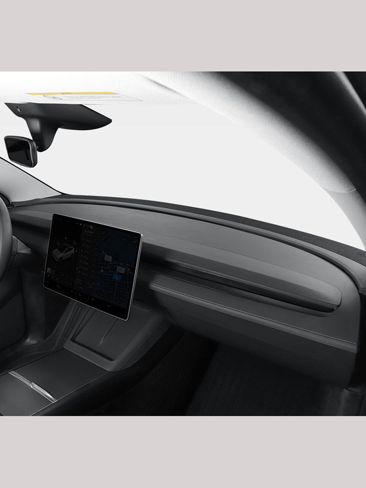 Tapis pare-soleil de tableau de bord pour Tesla Model Y (2025+)