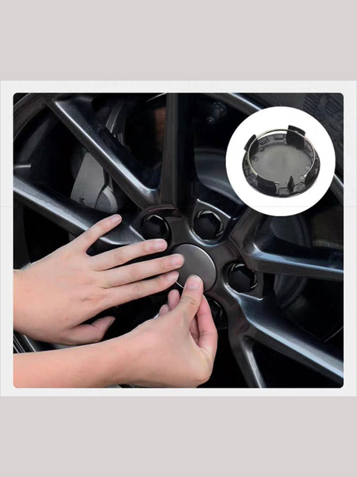 Caches moyeu et écrous de roue pour Tesla Model 3 · Y · S · X — photo 3
