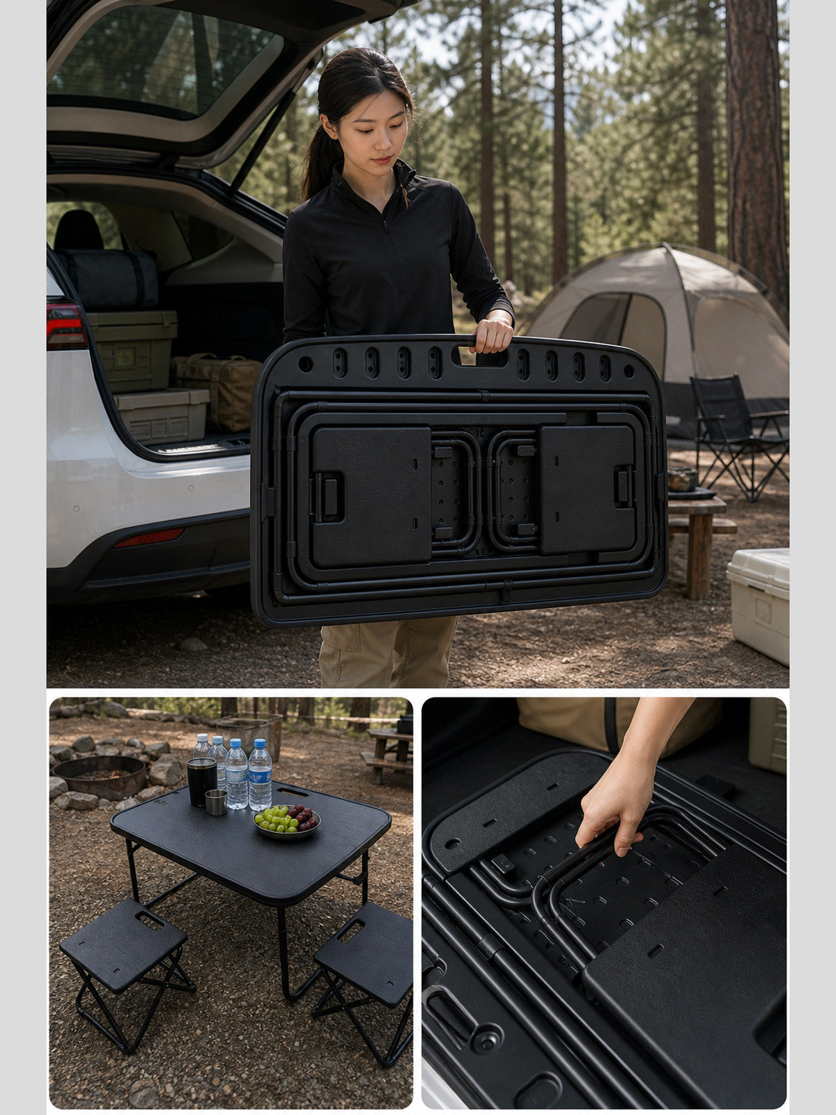 Table de coffre avec chaises pour Tesla Model Y Juniper (2025+) — photo 3