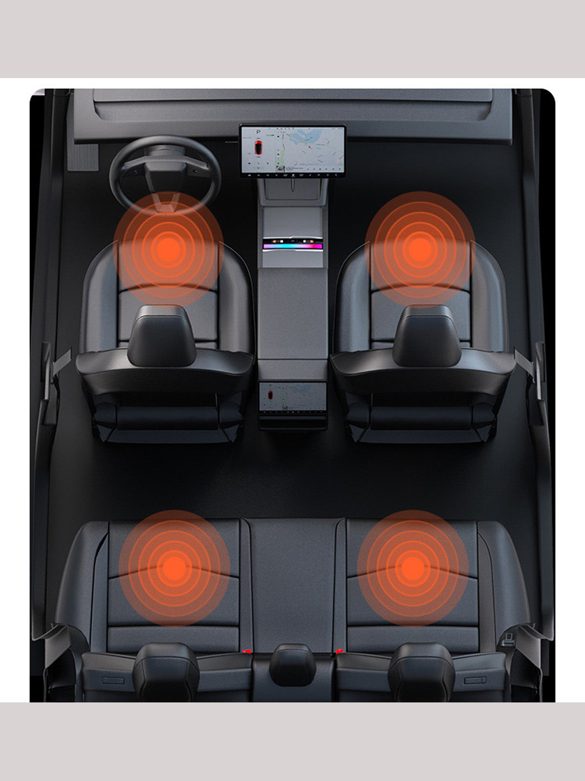 Chargeur rétractable à éclairage d'ambiance pour Tesla Model 3 et Y (2024+) — photo 5