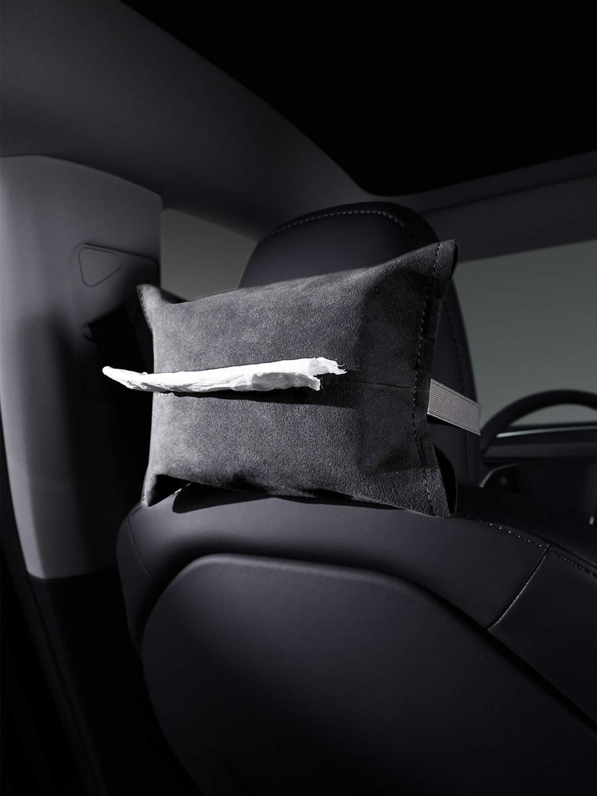 Étui à mouchoirs plat alcantara pour Tesla — photo 5