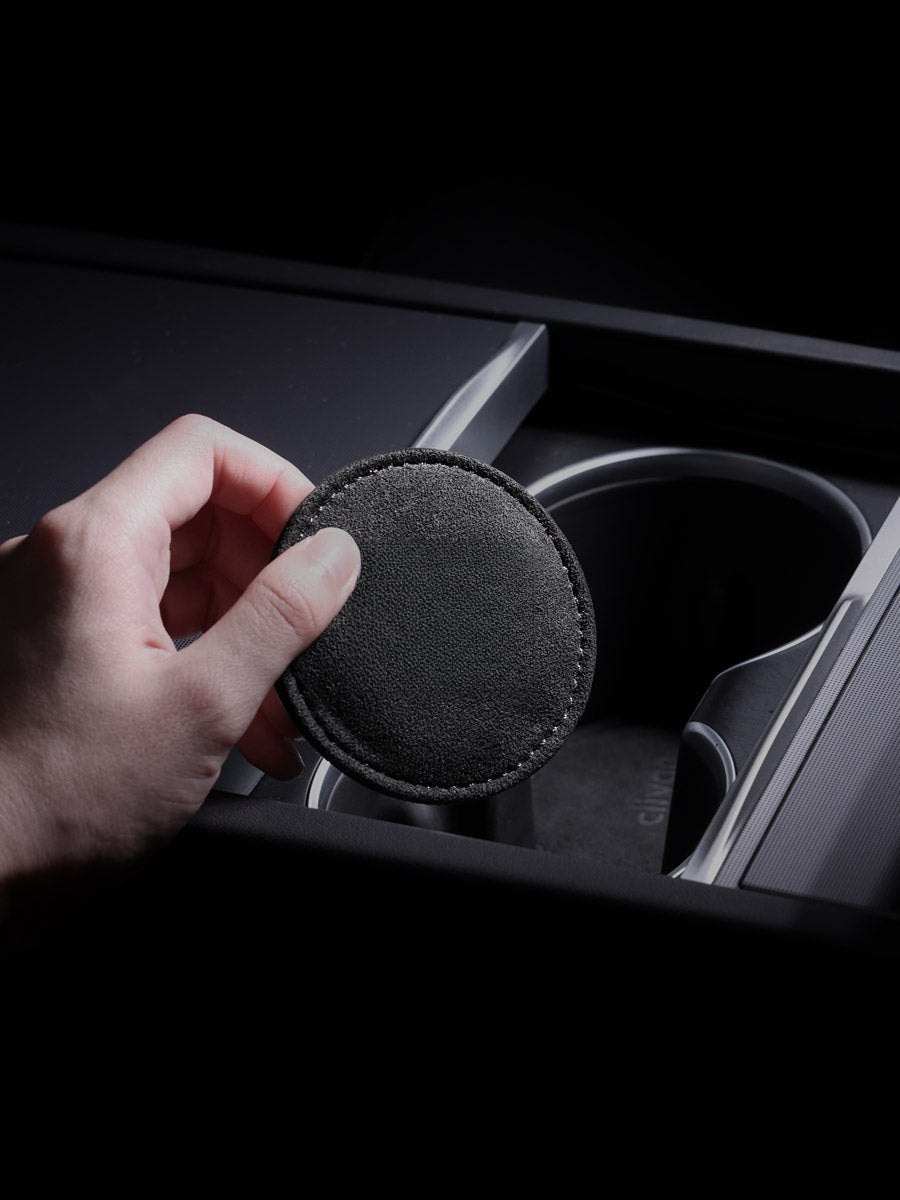 Fonds de porte-gobelet alcantara pour Tesla — photo 3