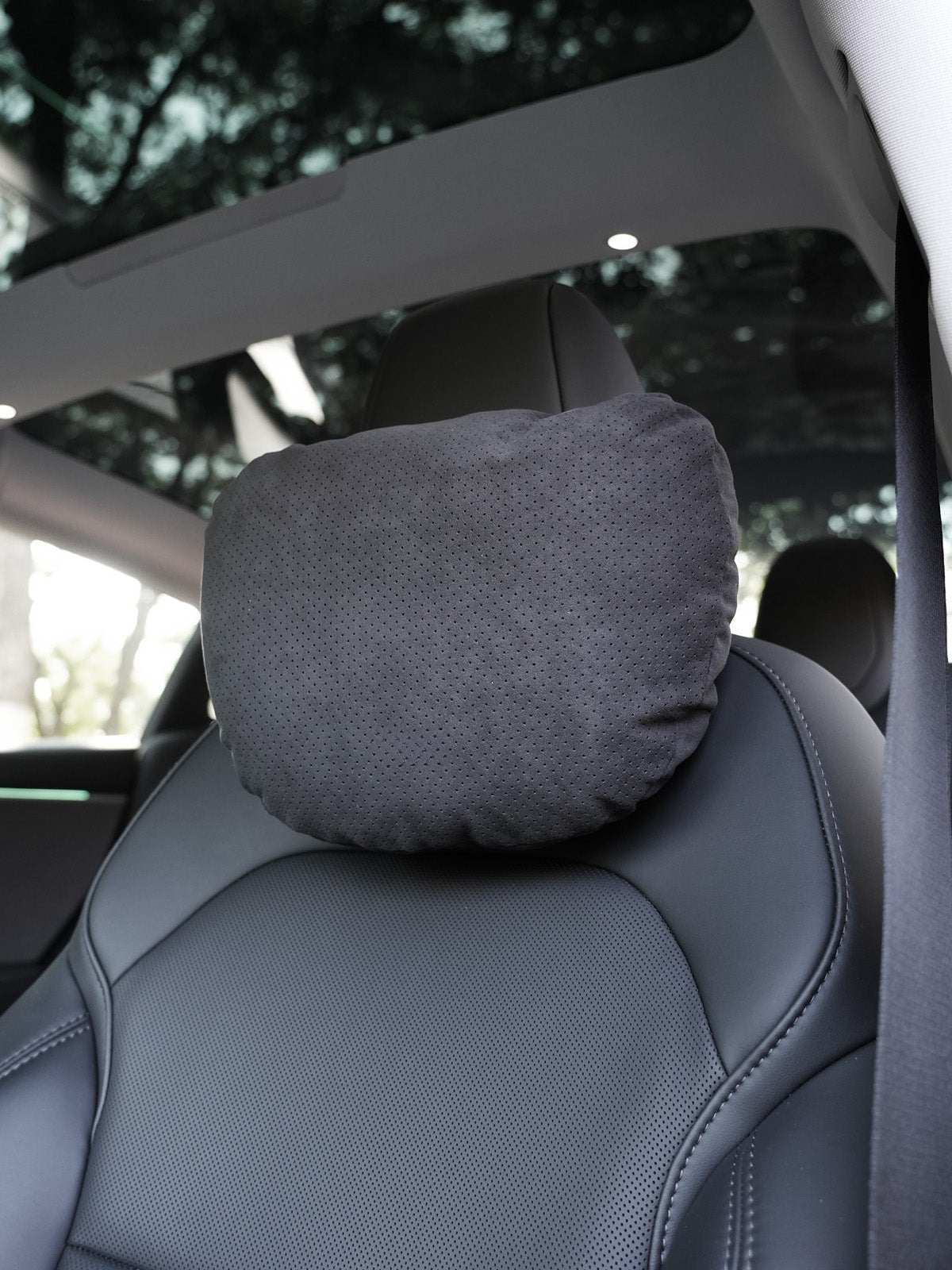 Appuie-tête et soutien lombaire alcantara pour Tesla — photo 8