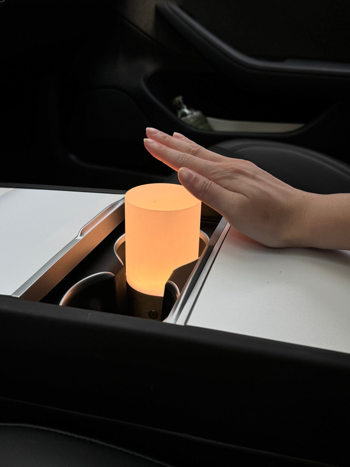 Lampe d'ambiance bois – galet pour Tesla — photo 5