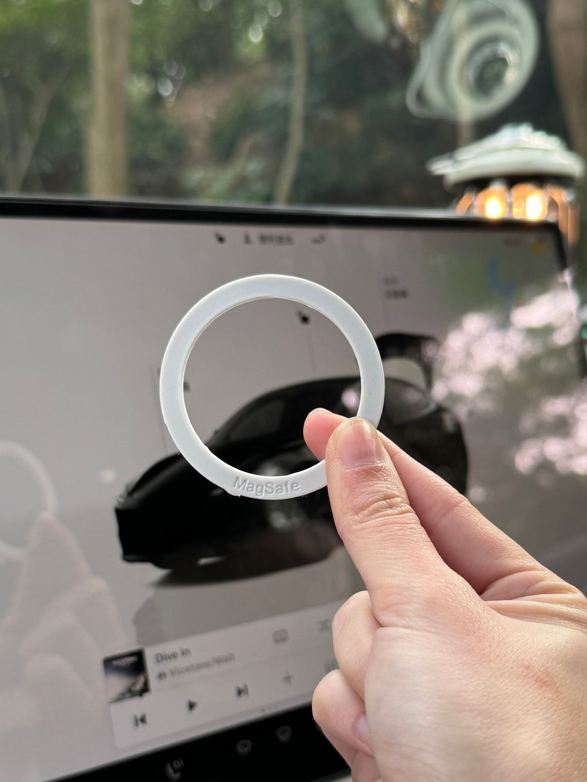 Anneau métal adhésif MagSafe pour Tesla