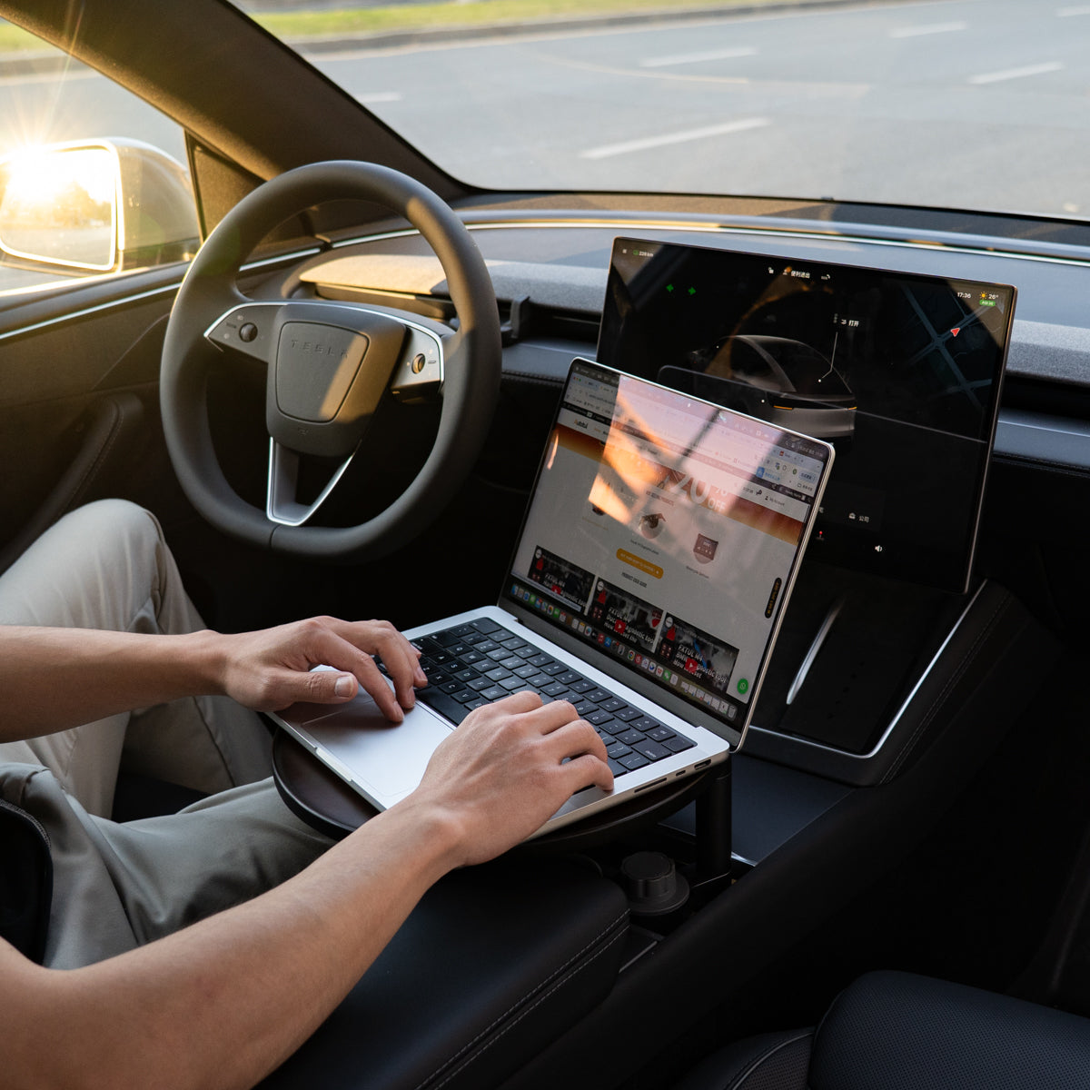 Tesline Tablette de console réglable — visuel 5