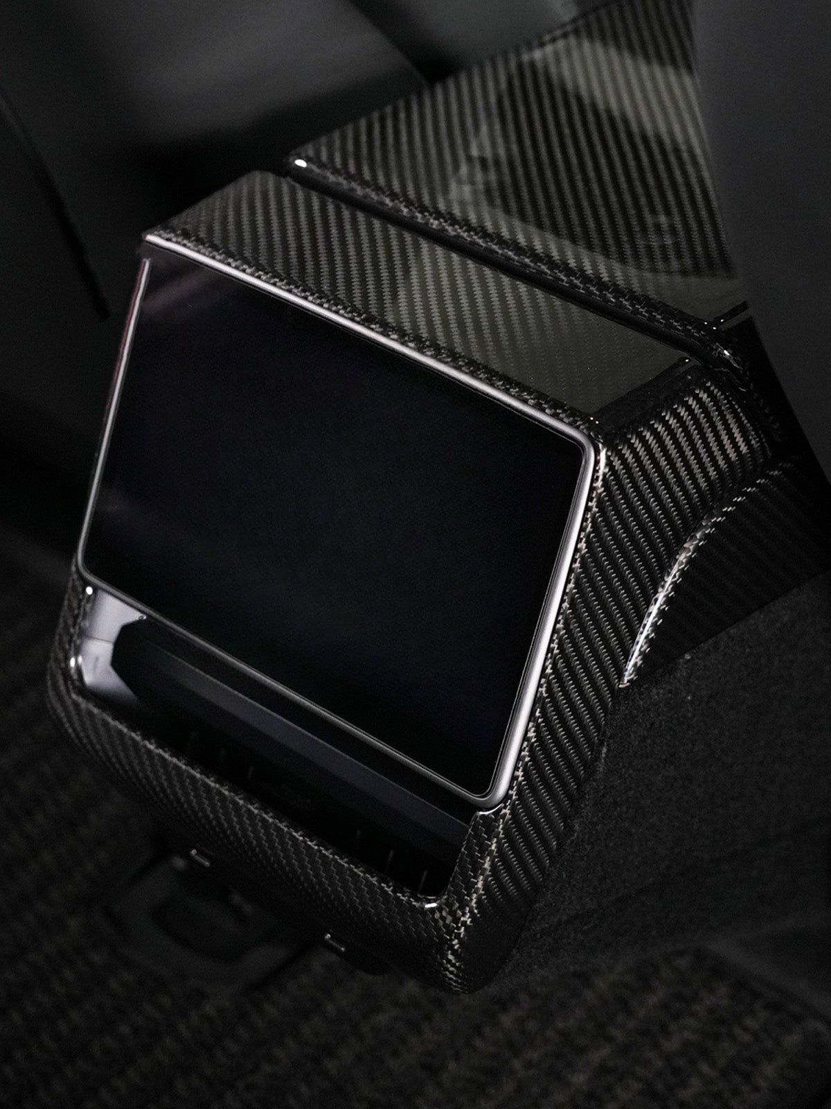 Contour d'écran arrière carbone pour Tesla Model 3 et Y (2024+) — photo 2