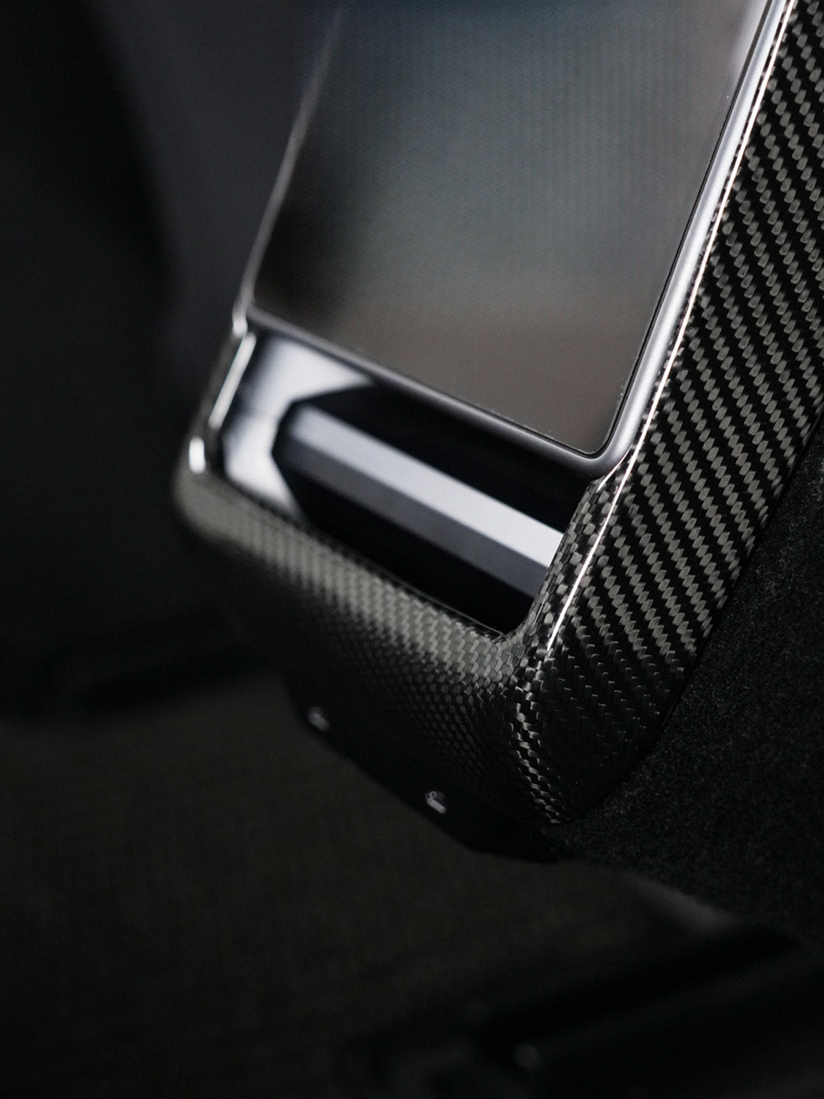 Contour d'écran arrière carbone pour Tesla Model 3 et Y (2024+) — photo 6