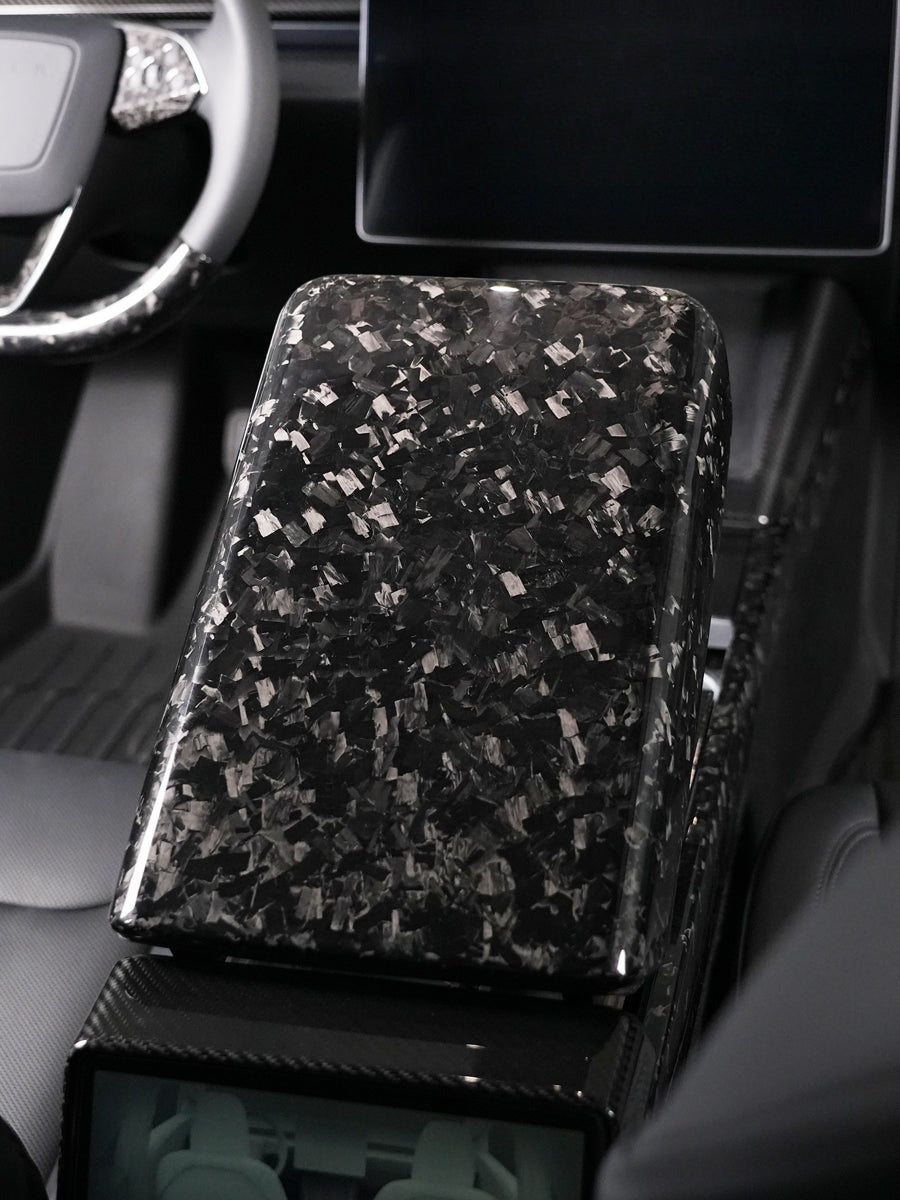 Couvre-accoudoir carbone pour Tesla Model 3 et Y (2024+) — photo 9