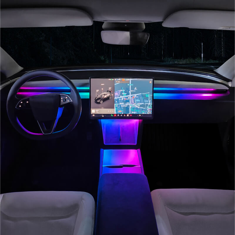 Éclairage d'ambiance Tesla — visuel 19