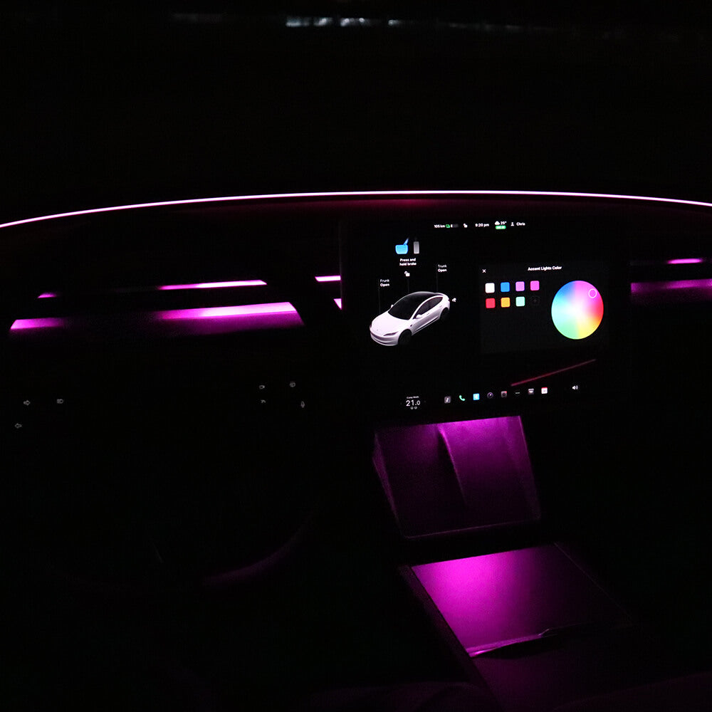 Éclairage d'ambiance Tesla — visuel 5