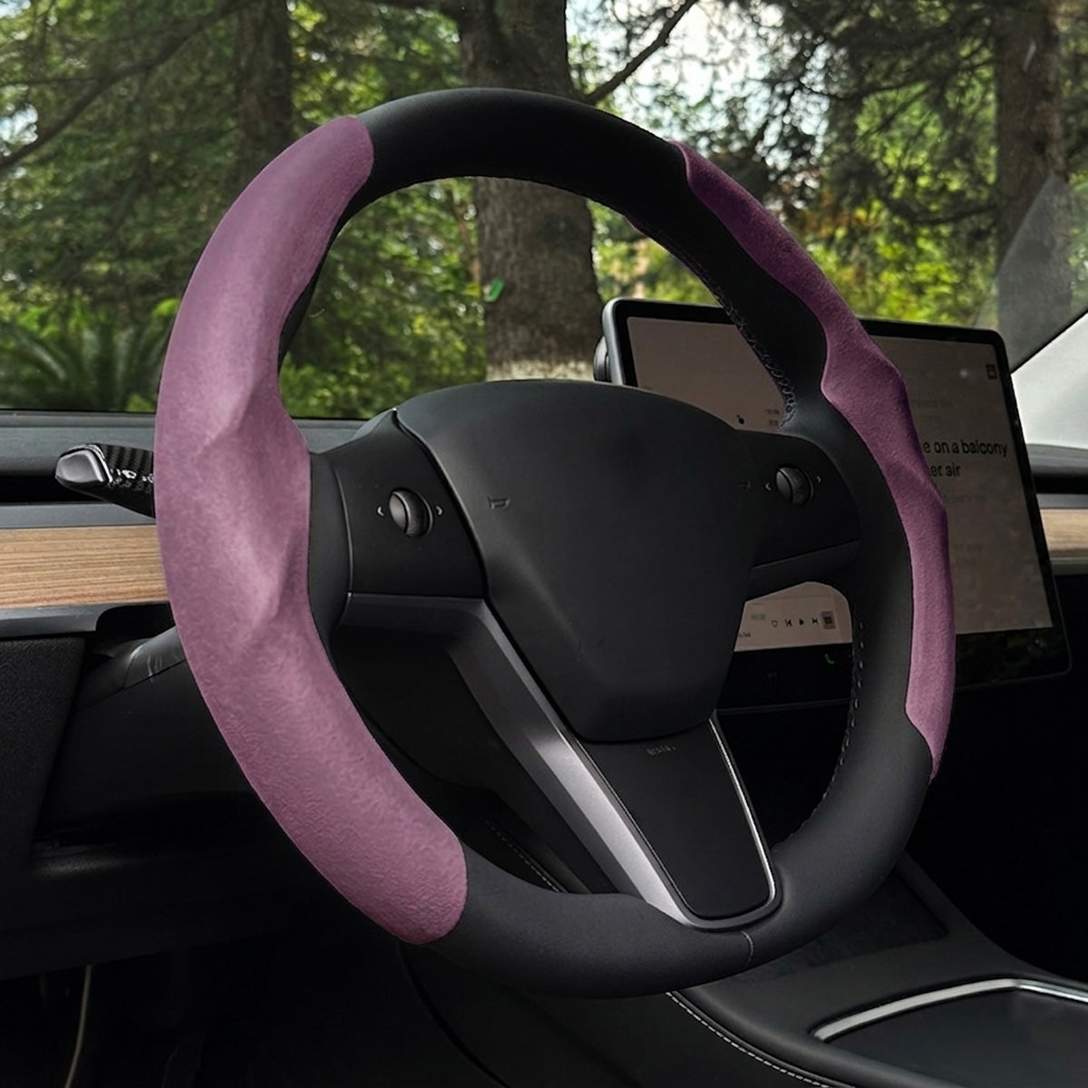 Couvre-volant suède pour Tesla Model 3 et Model Y — photo 6