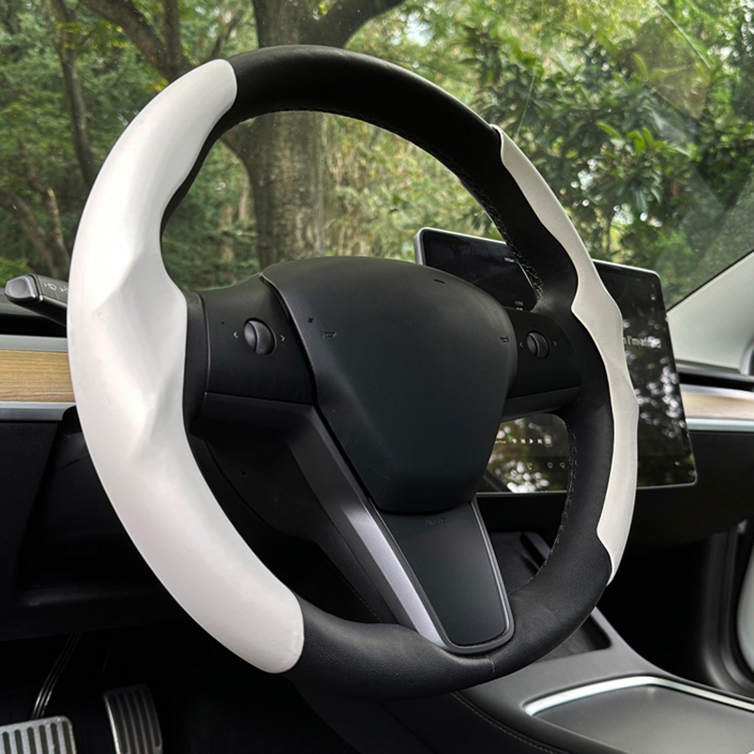 Couvre-volant silicone pour Tesla Model 3 et Model Y