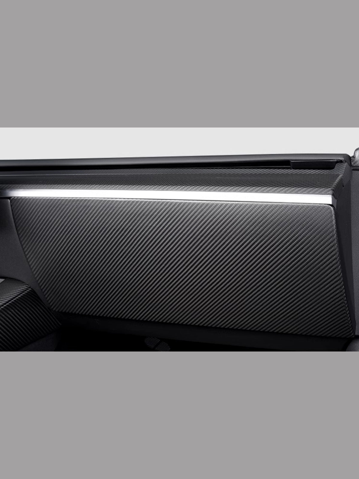 Bandeau de boîte à gants carbone pour Tesla Model 3 Highland (2024+) — photo 4