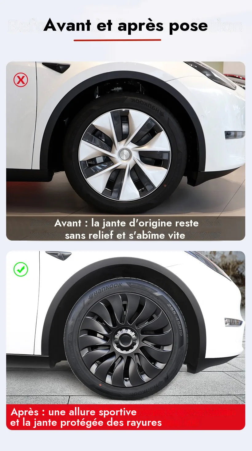Enjoliveurs Performance 19" pour Tesla Model Y — photo 15