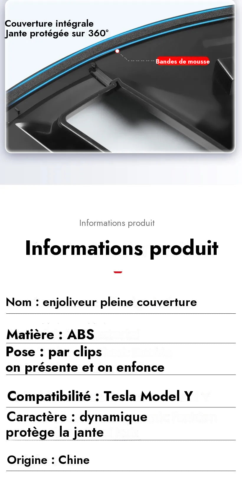 Enjoliveurs Performance 19" pour Tesla Model Y — photo 27