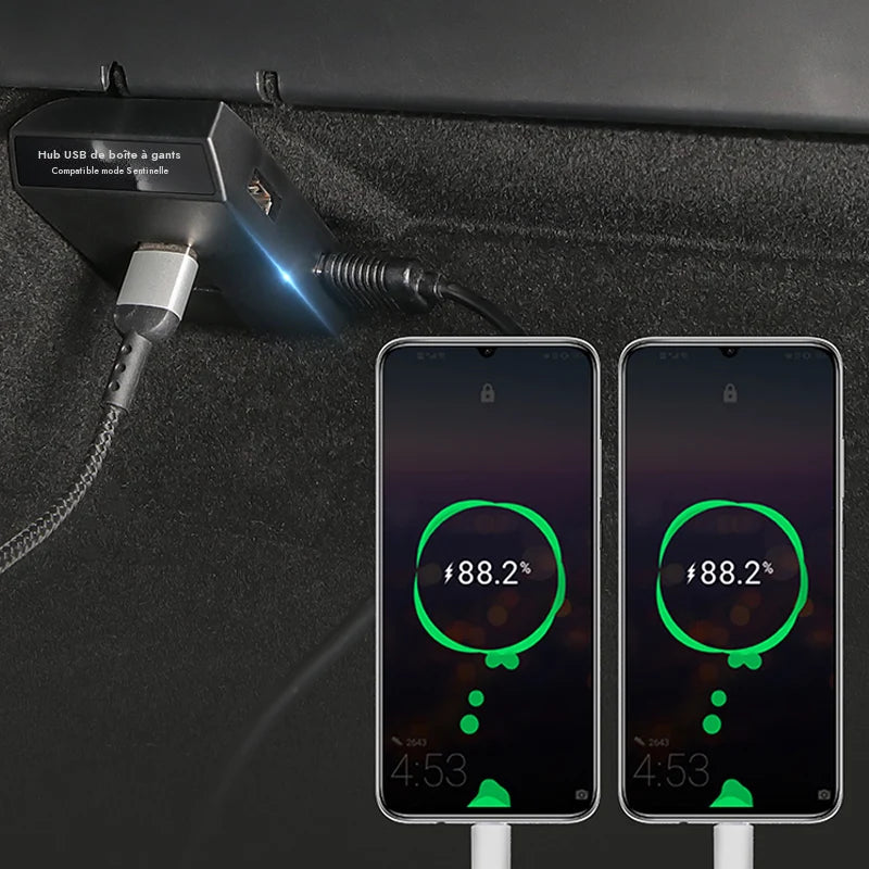 Boitier transfert de data USB pour boite a gant pour Tesla Model 3/Y — photo 3