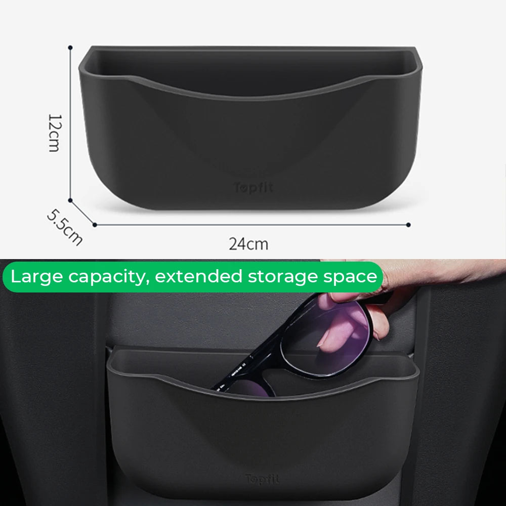 Boîte de rangement pour dossier de siège en silicone pour Tesla Model 3/Y