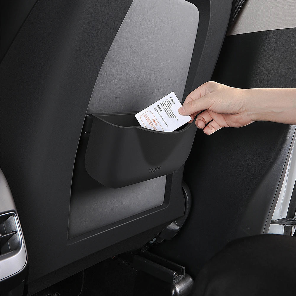 Boîte de rangement pour dossier de siège en silicone pour Tesla Model 3/Y