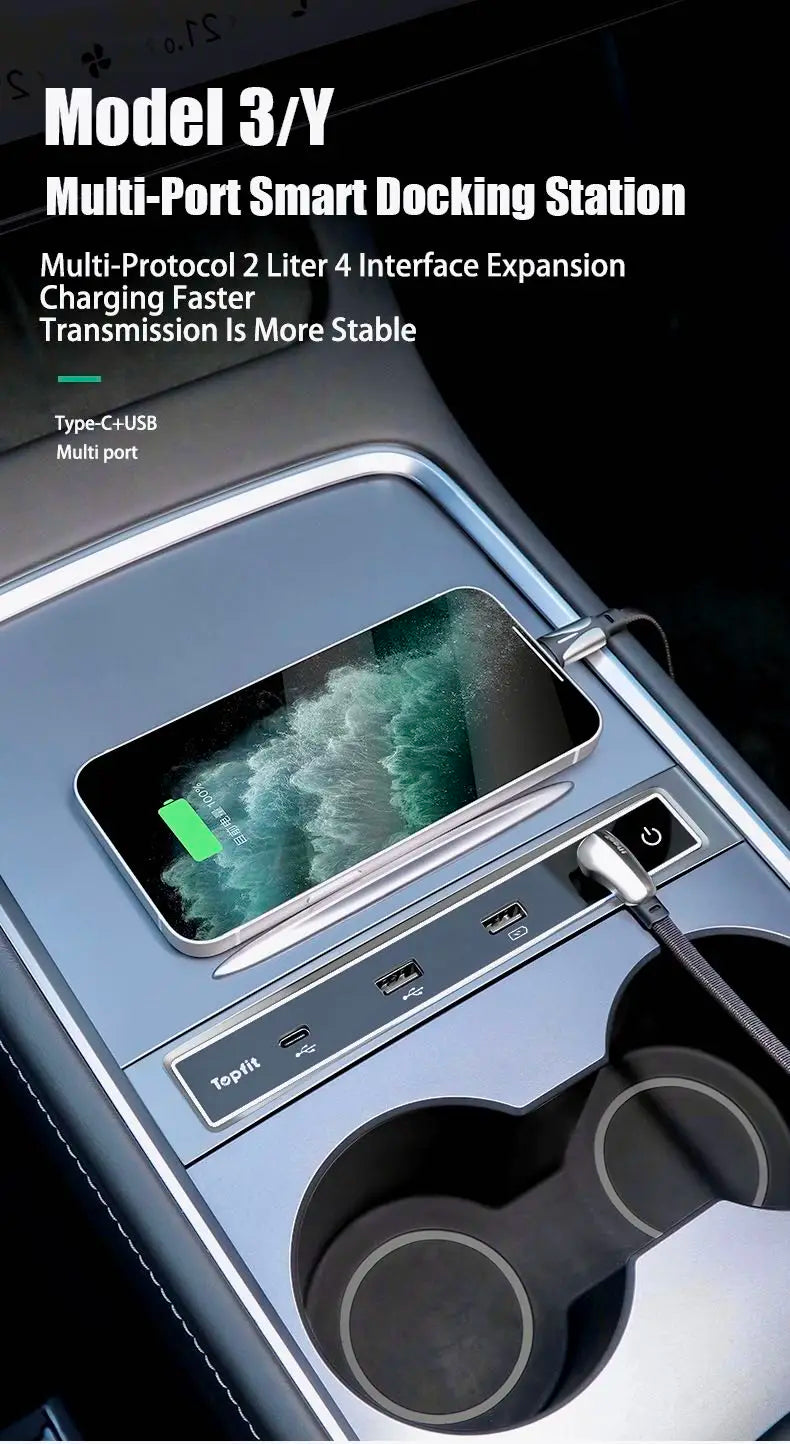 Station d'accueil USB pour Tesla model 3/Y