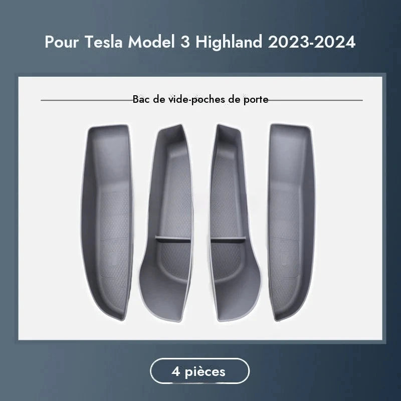 Boîte de rangement pour fentes de porte pour Tesla model 3 Highland — photo 9