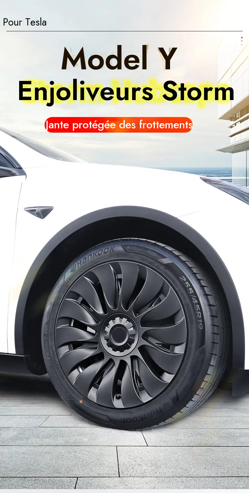 Enjoliveurs Performance 19" pour Tesla Model Y — photo 13