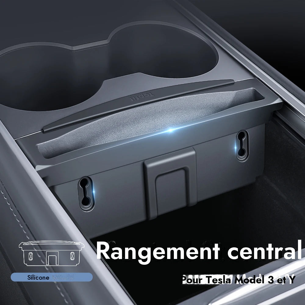 Boîte de rangement console centrale pour Tesla Model Y 3 — photo 4