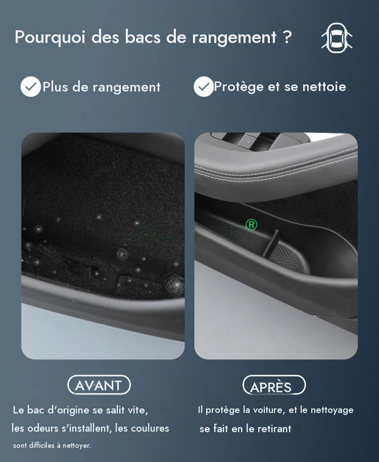 Boîte de rangement pour fentes de porte pour Tesla model 3 Highland — photo 3