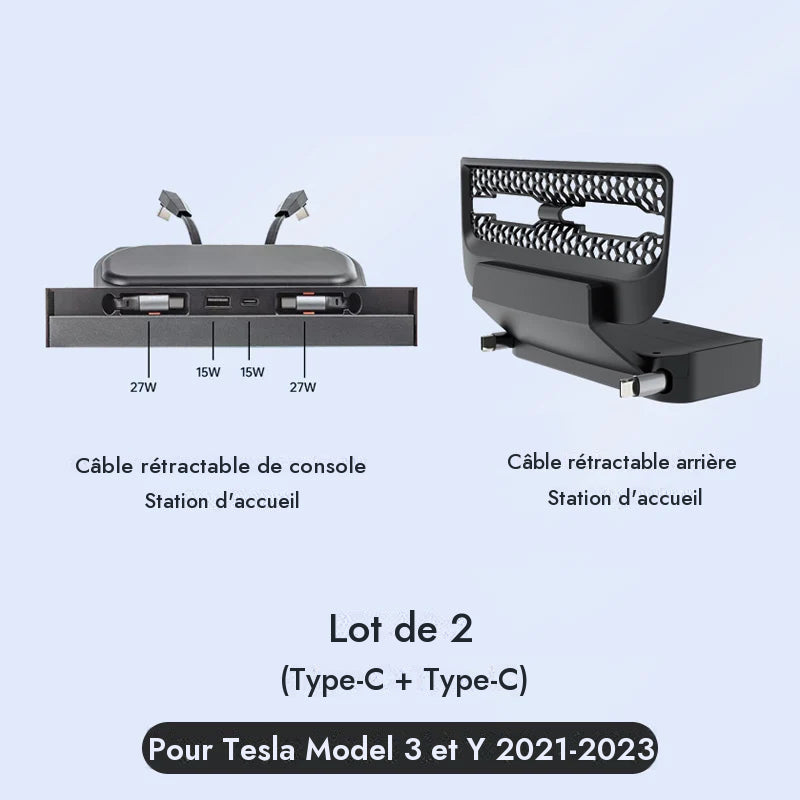 Station d'accueil intelligente pour ventilation arrière Tesla Model 3 et Model Y — photo 12