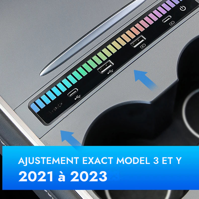 Hub Station d'accueil chargeur rapide USB pour Tesla model 3 Y — photo 7