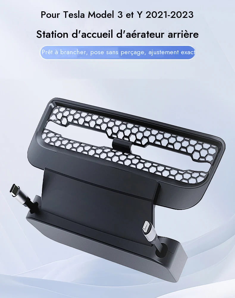 Station d'accueil intelligente pour ventilation arrière Tesla Model 3 et Model Y — photo 13