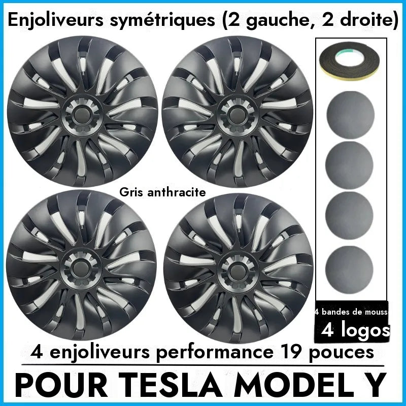 Enjoliveurs Performance 19" pour Tesla Model Y — photo 9