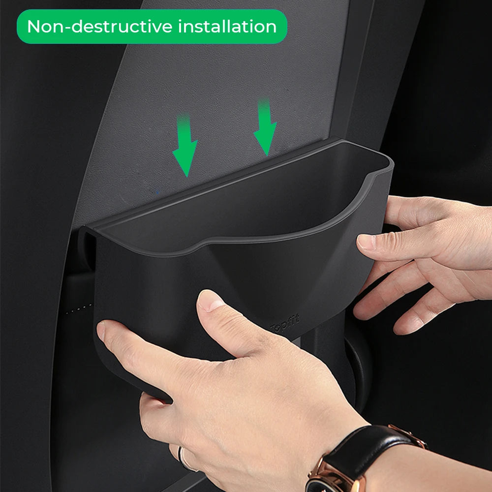 Boîte de rangement pour dossier de siège en silicone pour Tesla Model 3/Y