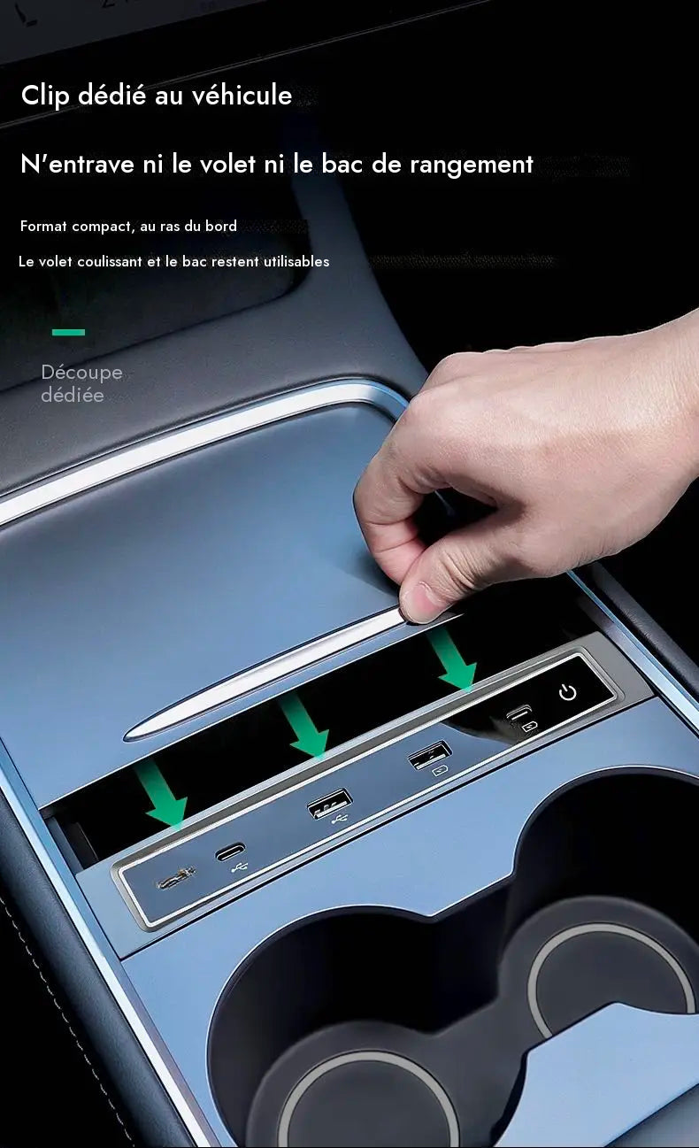 Station d'accueil USB pour Tesla model 3/Y — photo 8