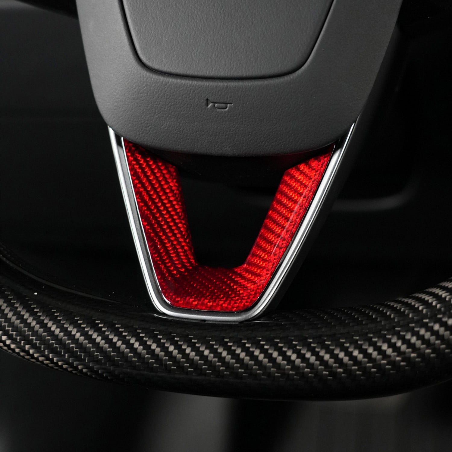Insert V de volant carbone pour Tesla Model 3 et Y (2024+) — photo 9