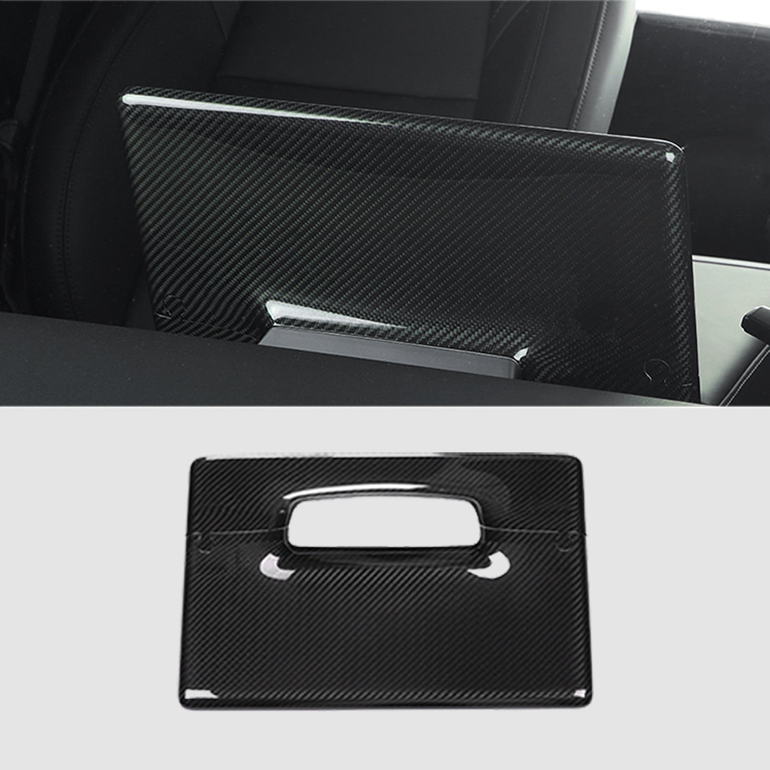 Coque arrière d'écran carbone pour Tesla Model 3 et Y (2024+) — photo 2