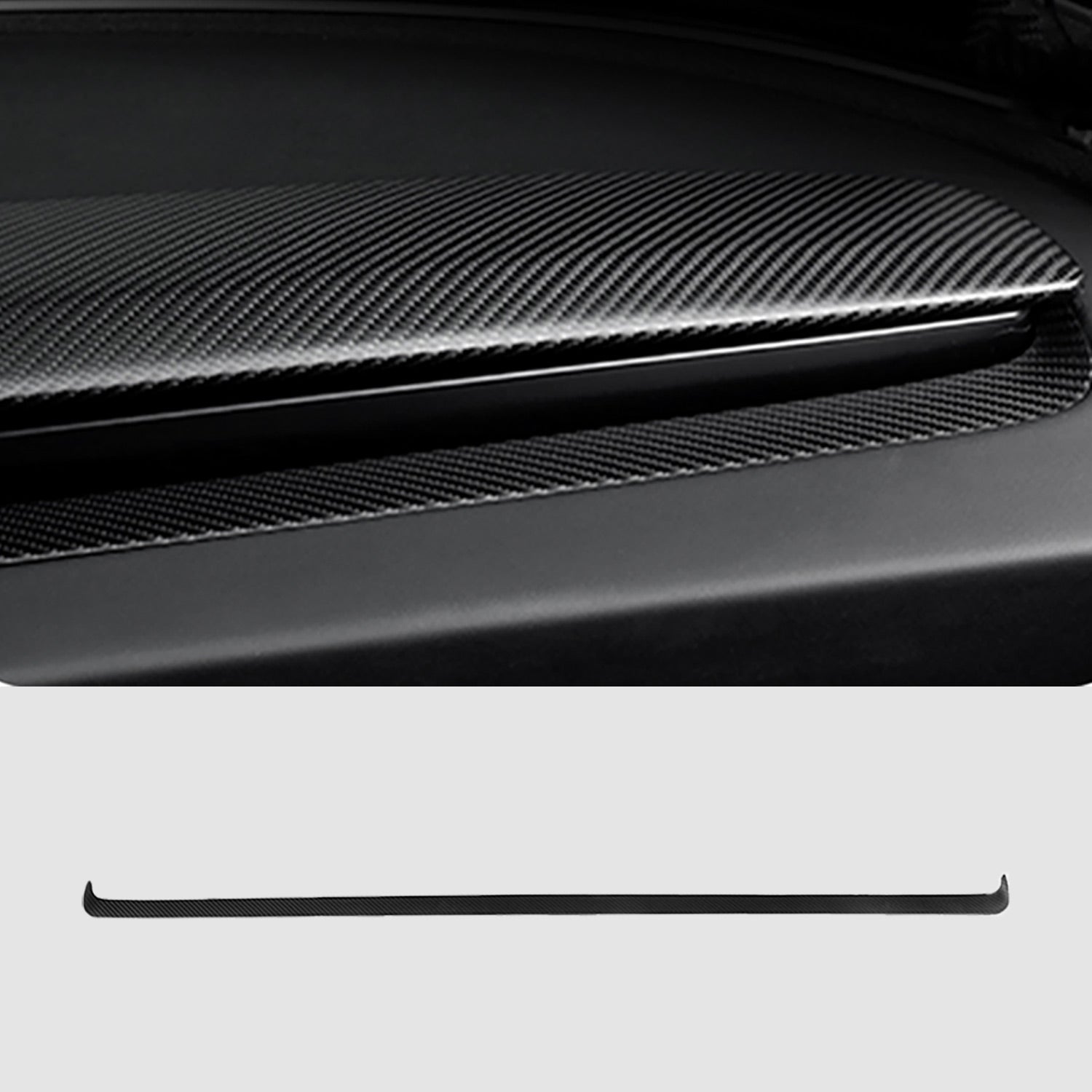 Baguettes d'aérateurs carbone pour Tesla Model 3 et Y (2024+) — photo 6
