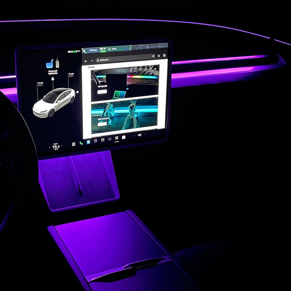 Éclairage d'ambiance Tesla — visuel 1