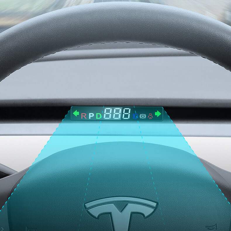 Affichage tête haute Tesla — visuel 1