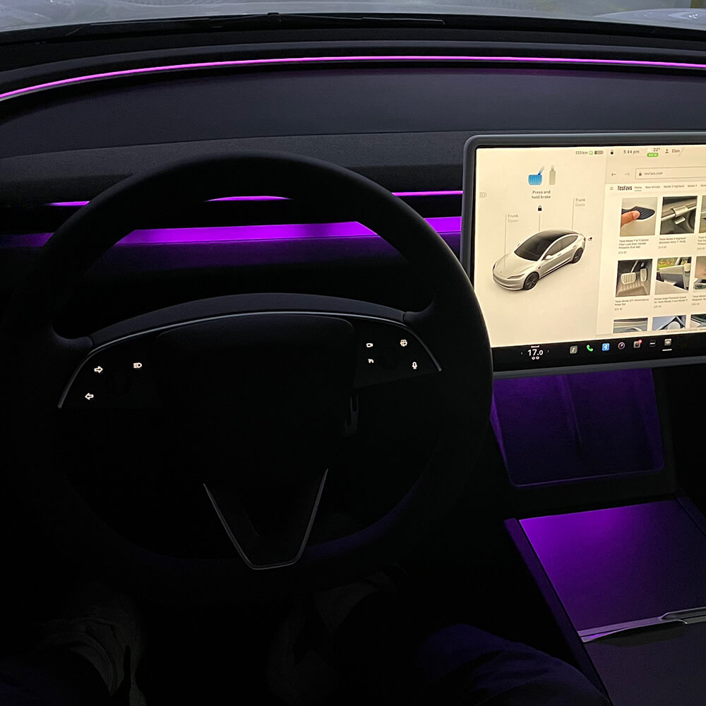 Éclairage d'ambiance Tesla — visuel 3
