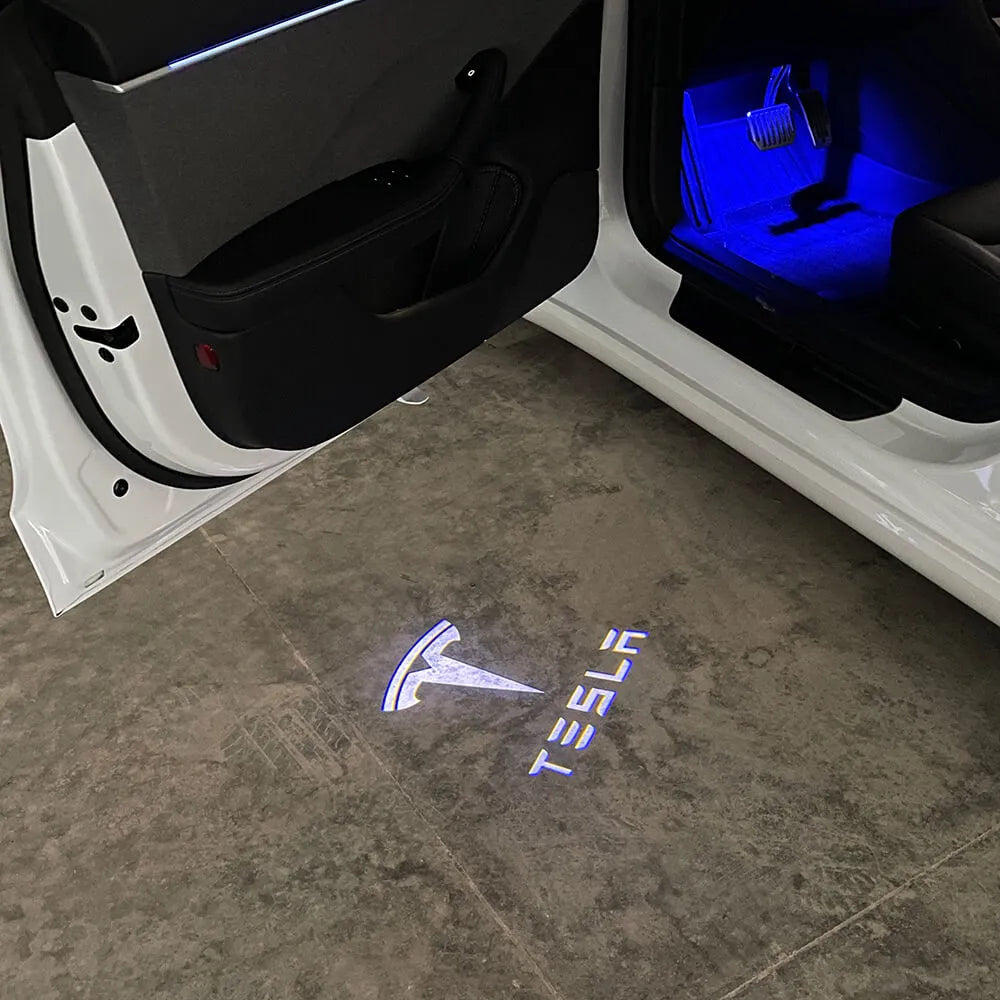 Projecteurs de logo au sol Tesla — visuel 3