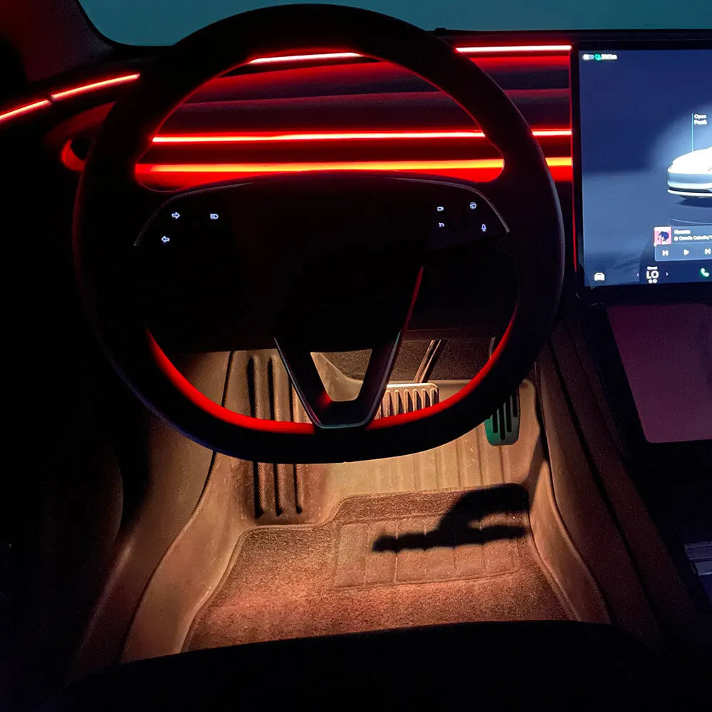 Éclairages de plancher avant multicolores Tesla — visuel 7