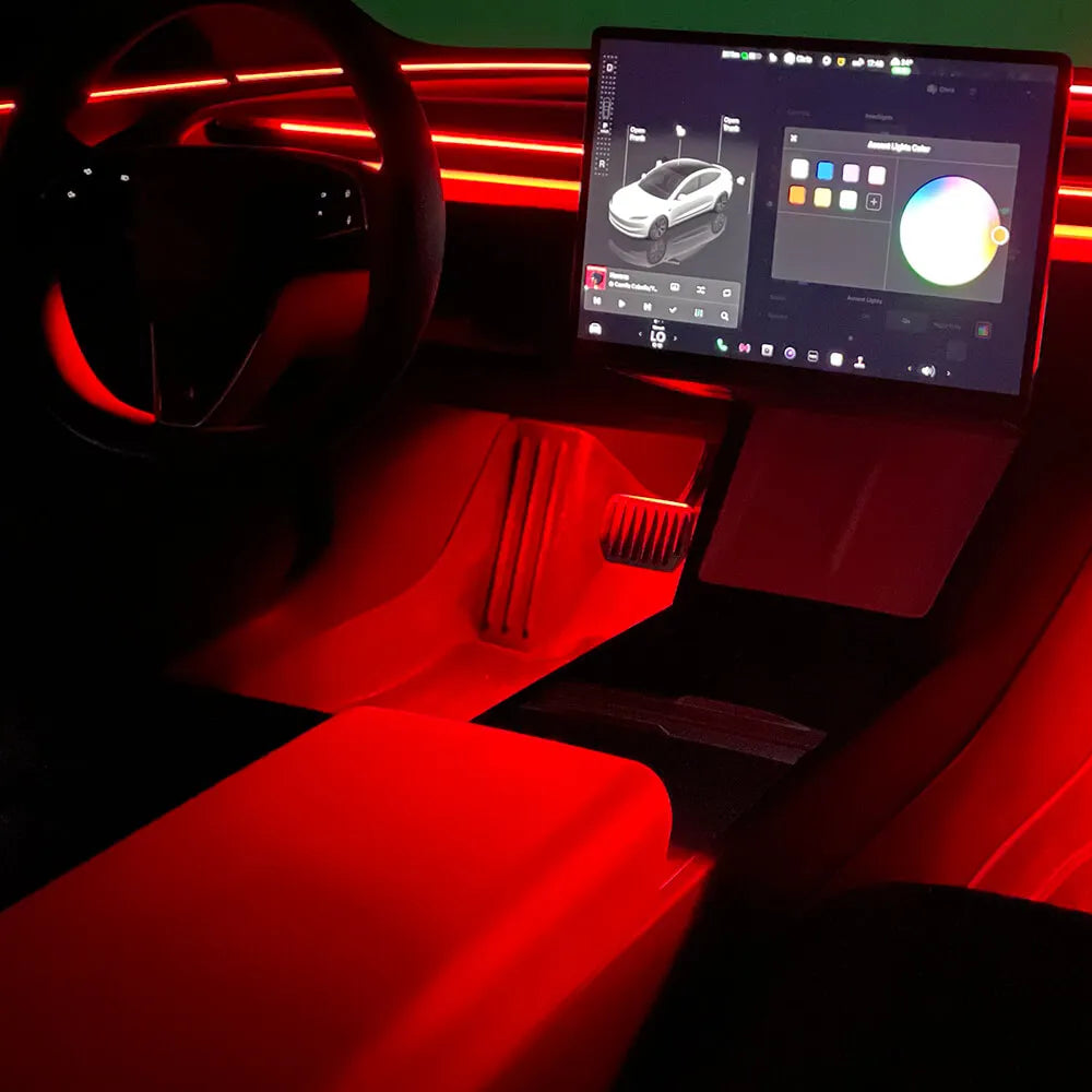 Éclairages de plancher avant multicolores Tesla — visuel 9
