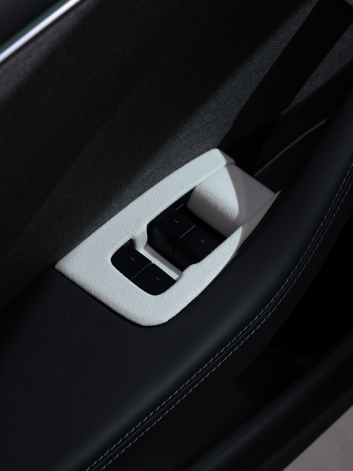 Caches boutons de vitres suède pour Tesla Model 3 et Y (2024+)