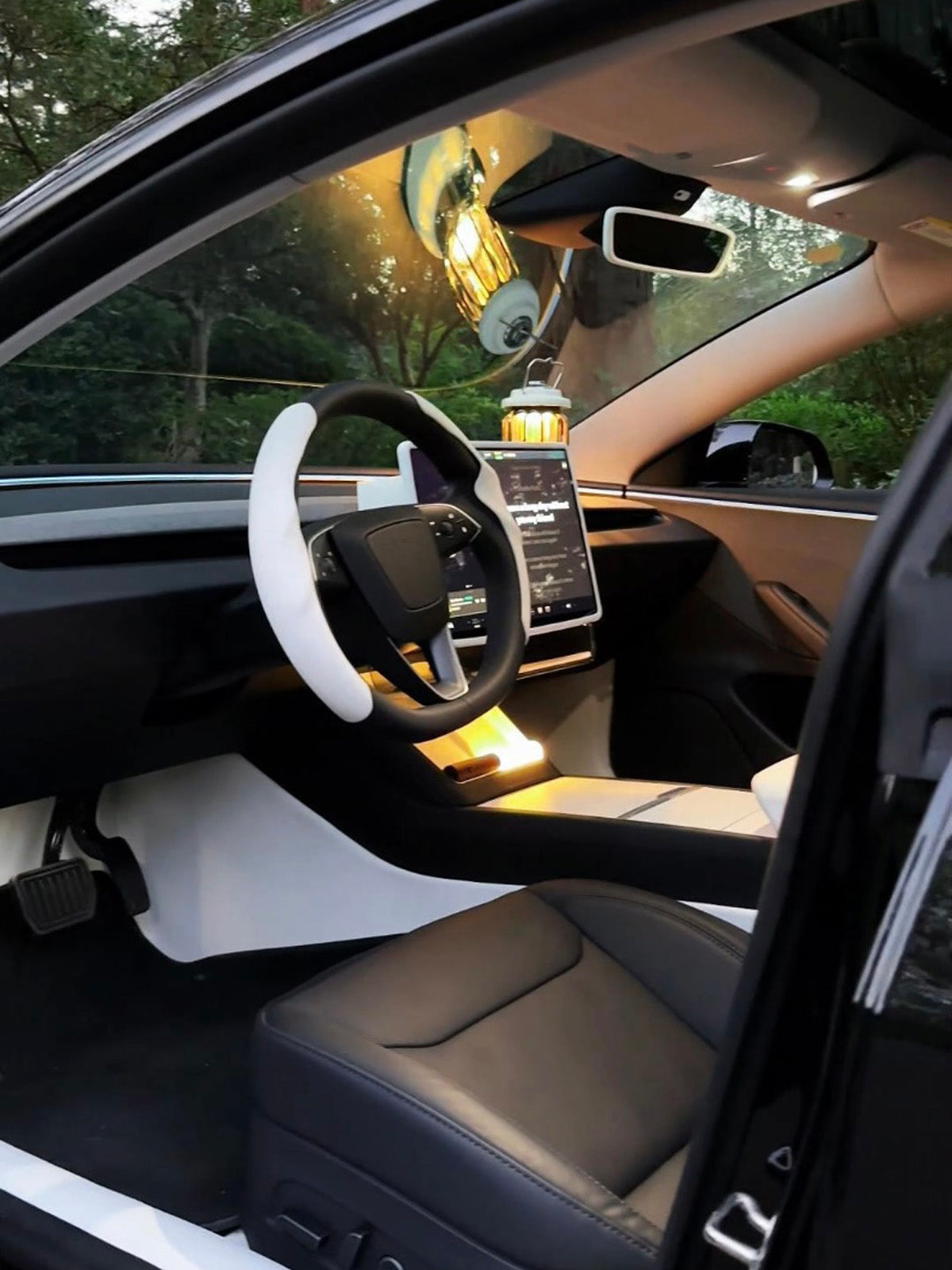 Couvre-volant suède pour Tesla Model 3 et Model Y — photo 4