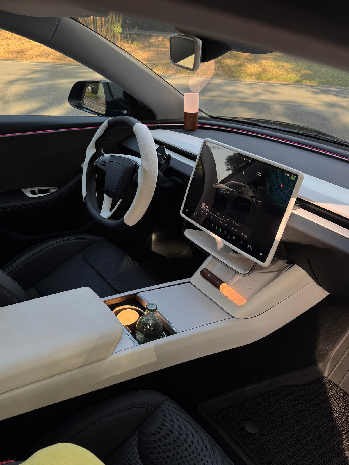 Couvre-accoudoir souple pour Tesla Model 3 et Model Y