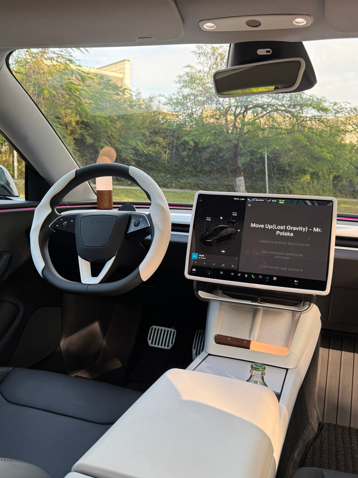 Couvre-volant suède pour Tesla Model 3 et Model Y — photo 3
