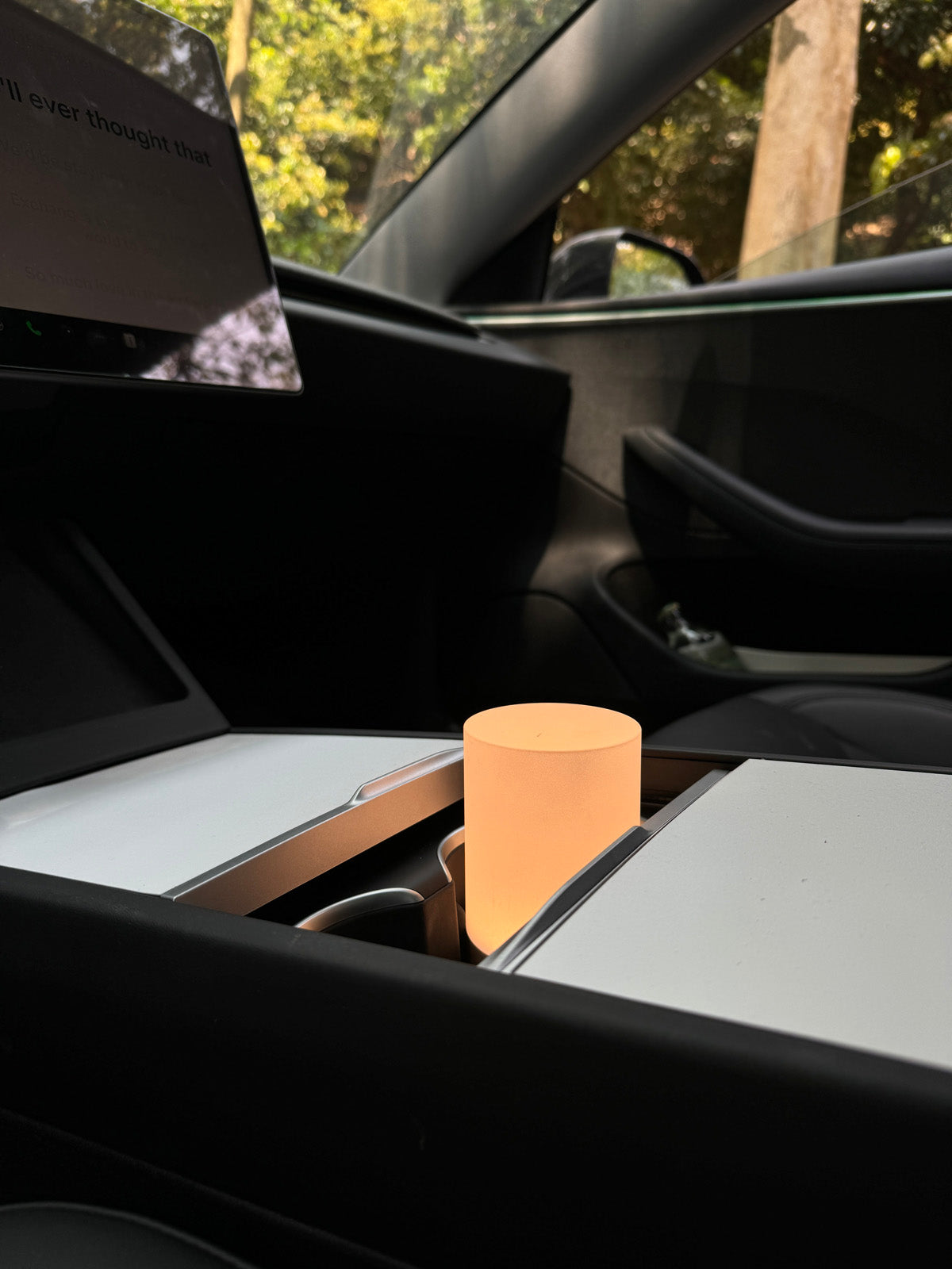 Lampe d'ambiance bois – galet pour Tesla — photo 4