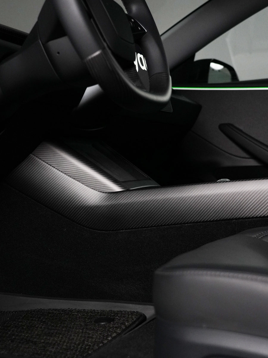 Flancs de console carbone pour Tesla Model 3 et Y (2024+)