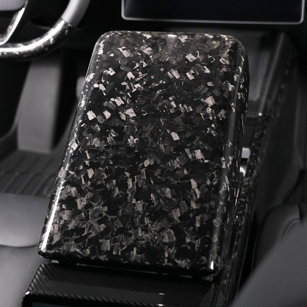 Couvre-accoudoir carbone pour Tesla Model 3 et Y (2024+) — photo 6